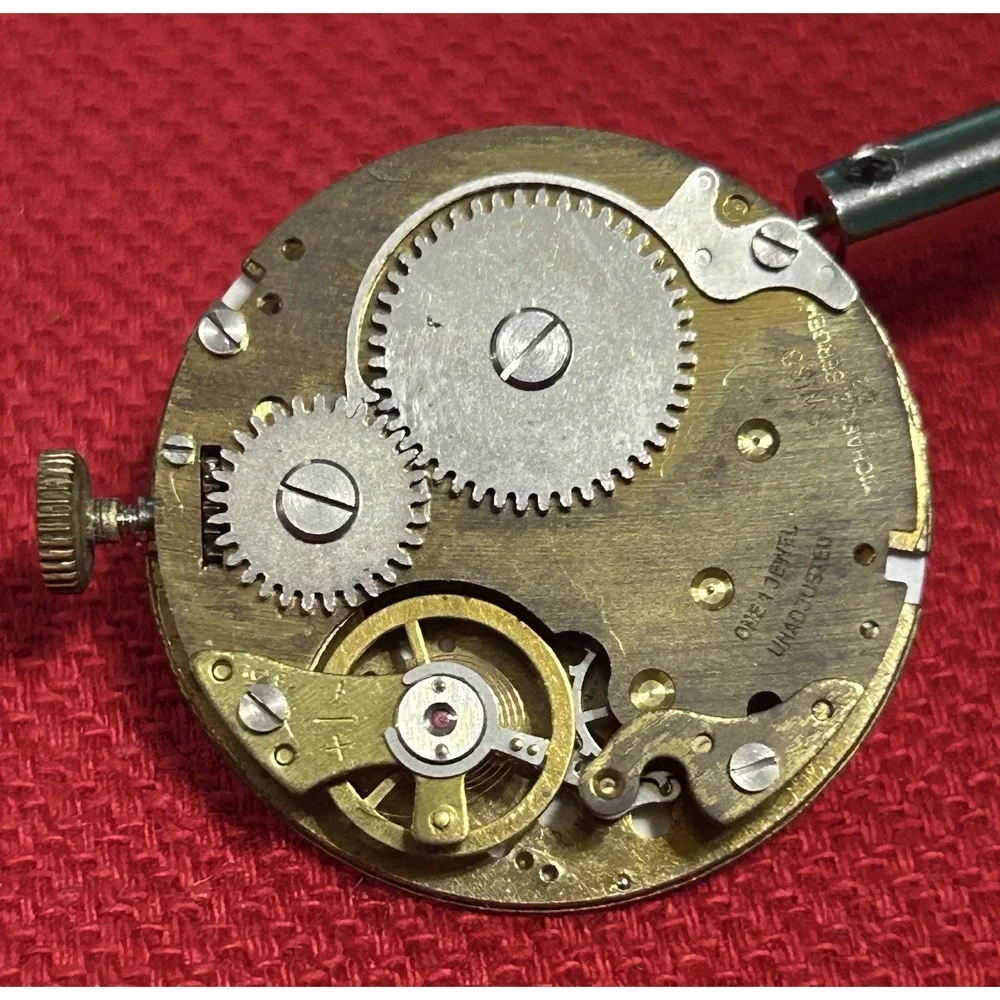Vintage 1950's Lord Nelson Men's Mechanical Watch Swiss Made 1 Jewel Diamond Tol